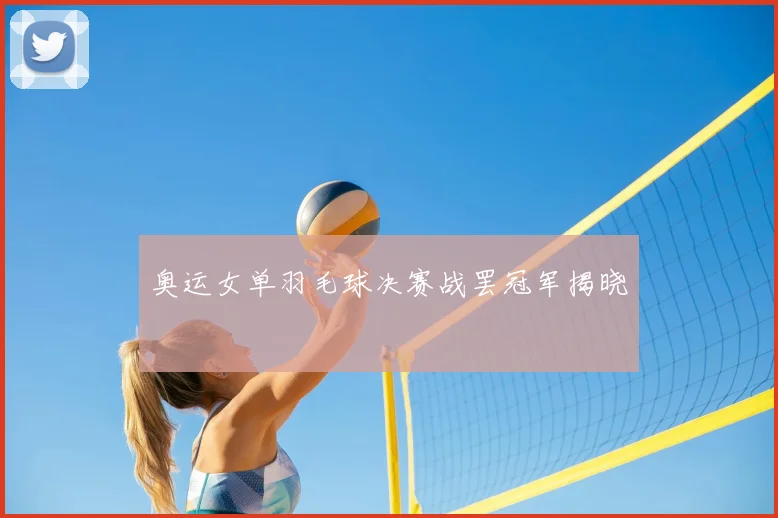 奥运女单羽毛球决赛战罢冠军揭晓